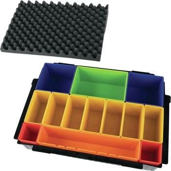 TOOL STORAGE SYSTEMS | Makita P-83652 MAKPAC Interlocking Case Insert Tray with Colored Compartments and Foam Lid